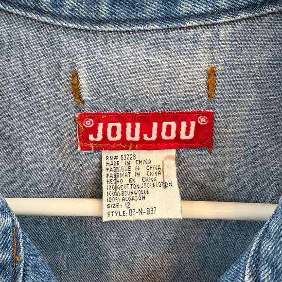 Jou Jou Blue Denim Vest - Picture 6 of 6